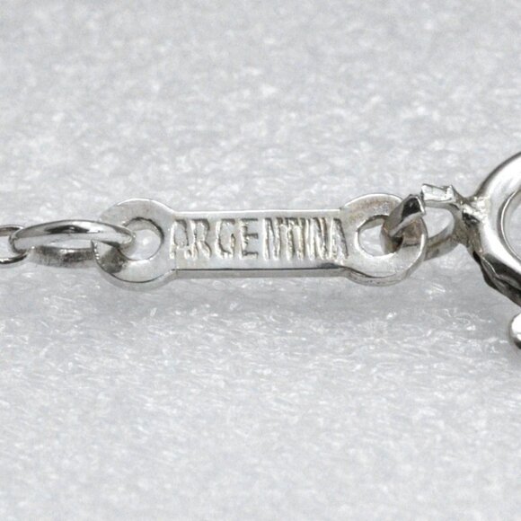 TIFFANY&Co. Open teardrop Necklace Elsa Peretti Silver925 2.6g Women - Picture 11 of 12